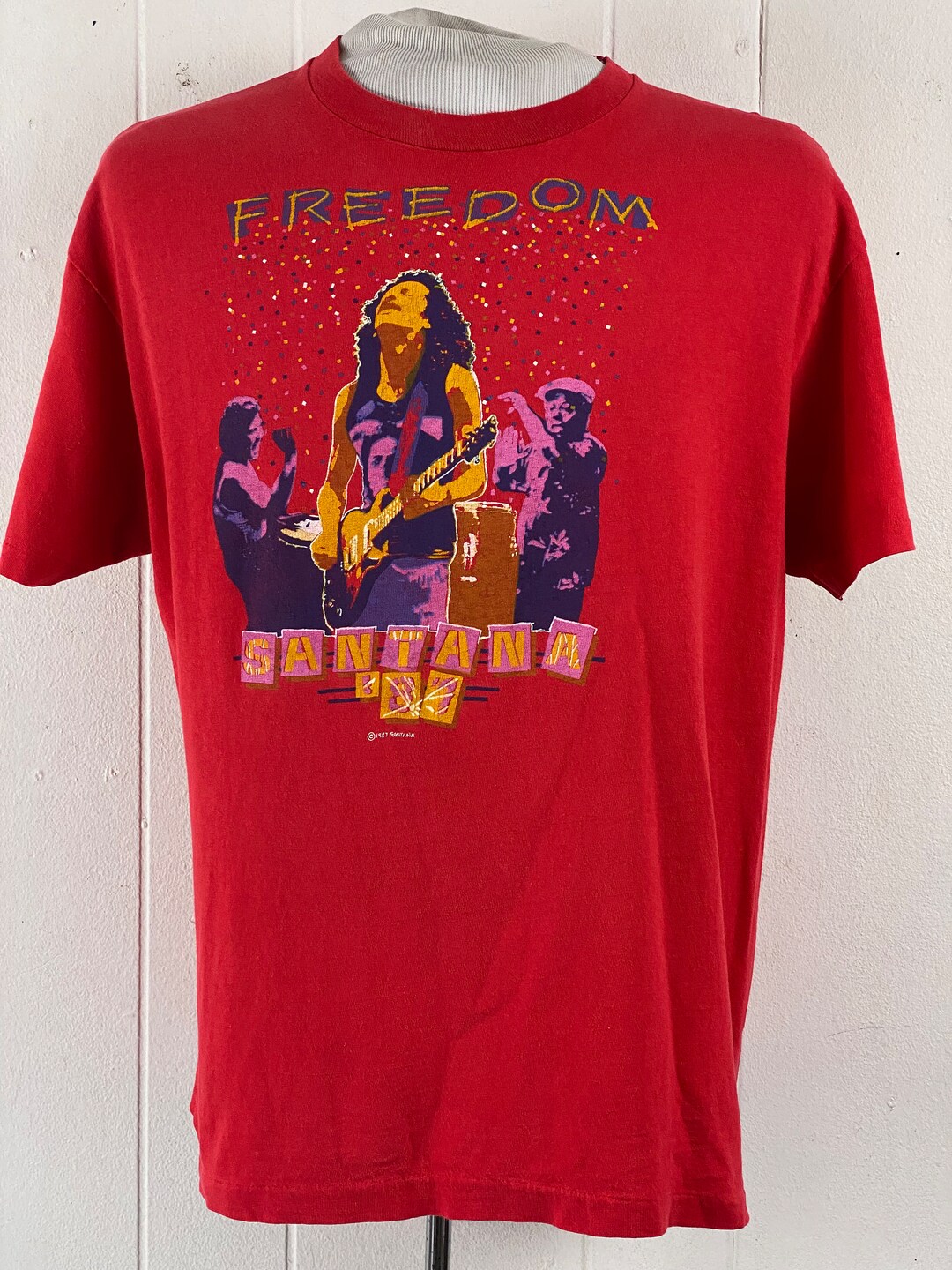70's ビンテージ SANTANA バンドTシャツ Sサイズ 70's ビンテージ SANTANA バンドTシャツ Sサイズ s-l400.jpg
