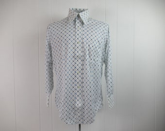 Vintage shirt, Disco shirt, 1970s shirt, Kmart shirt, vintage clothing, size medium, NOS