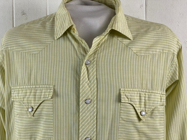 Vintage shirt, cowboy shirt, H bar C shirt, western shirt, 1960s shirt, Rockabilly shirt, H bar C Ranchwear, vintage clothing, size large image 3