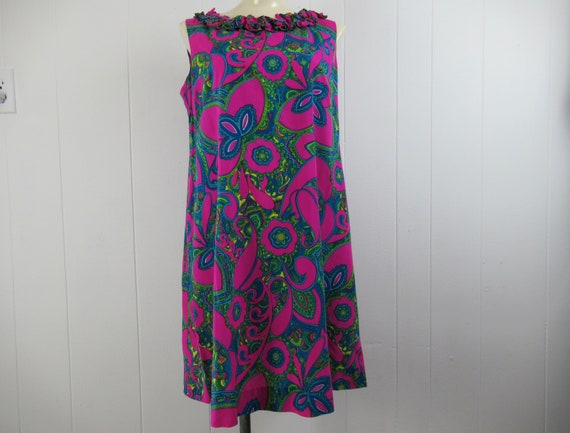 Vintage dress, Hawaiian dress, vintage Hawaiian, R