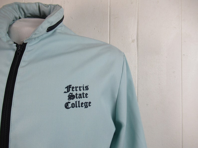 Vintage jacket vintage clothing Ferris State jacket college jacket size small vintage windbreaker