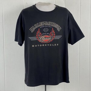 Harley t shirt, size XL, Vancouver Canada t shirt, motorcycle t shirt, biker t shirt, 1990s Harley Davidson t shirt, vintage clothing