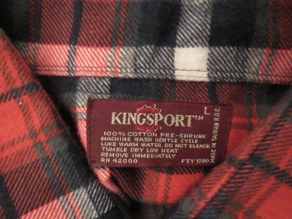 Vintage shirt, 1970s shirt, cotton flannel, plaid… - image 5