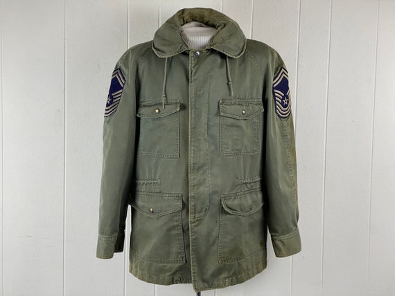 Vintage jacket, cotton jacket, military jacket, 1… - image 1