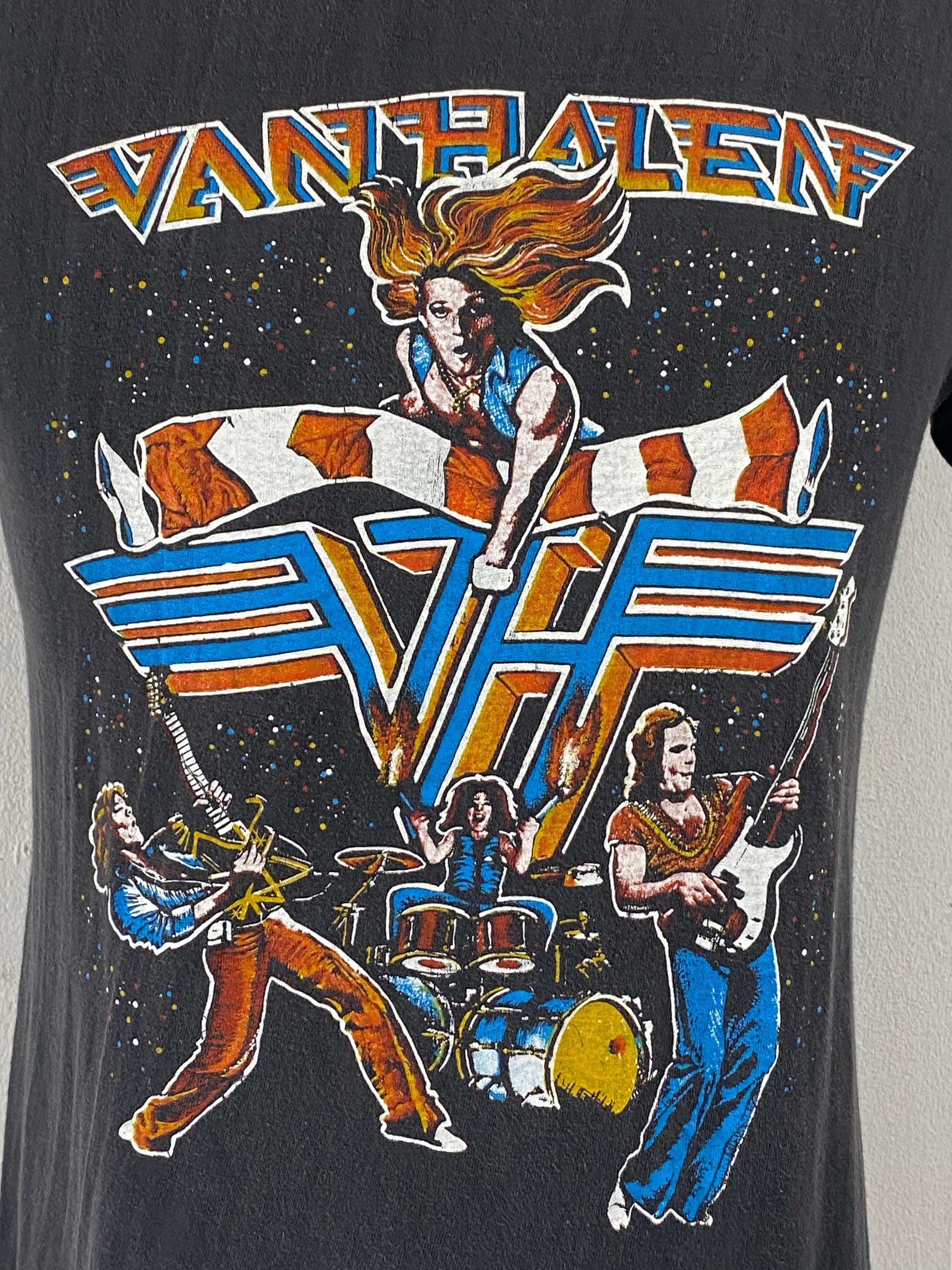 ヴァン・ヘイレン Tシャツ、ミディアムサイズ、1980年ツアーTシャツ
