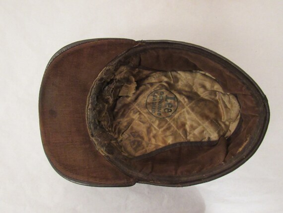 Vintage hat, Lee hat, 1950s hat, leather hat, hun… - image 9