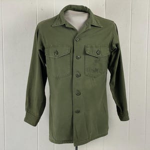Vietnam shirt, size medium, USMC shirt, vintage shirt, OG 107 shirt, 1960s shirt, military shirt, U. S. Marines shirt, vintage clothing