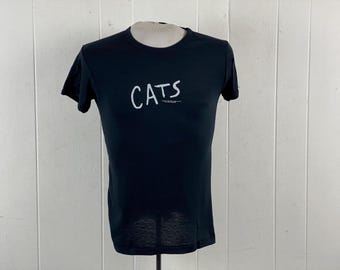 Vintage 1981 Cats Andrew Lloyd Webber T-shirt Size L - Etsy