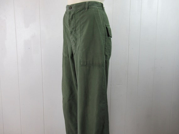 Vintage pants, cotton pants, military pants, Army