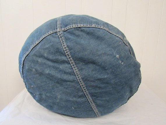 Vintage denim bag, duffle bag, denim duffel bag, … - image 4