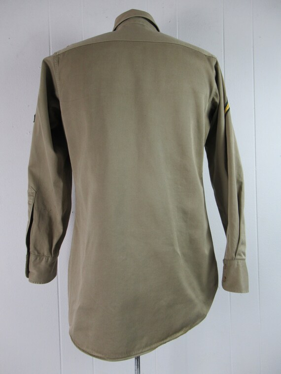 Vintage shirt, military shirt, 1940s shirt, Army … - image 6