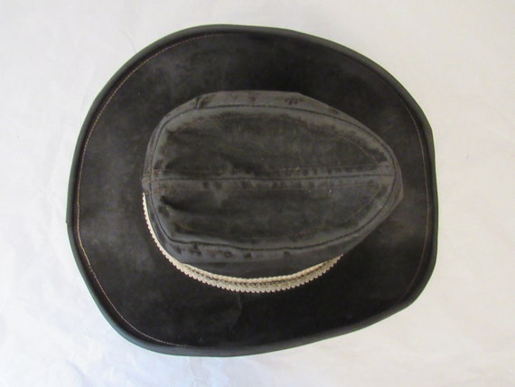 Vintage cowboy hat, Levis hat, distressed hat, bl… - image 8