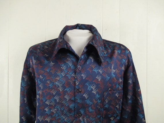 Vintage shirt, Disco shirt, 1970s shirt, retro shi