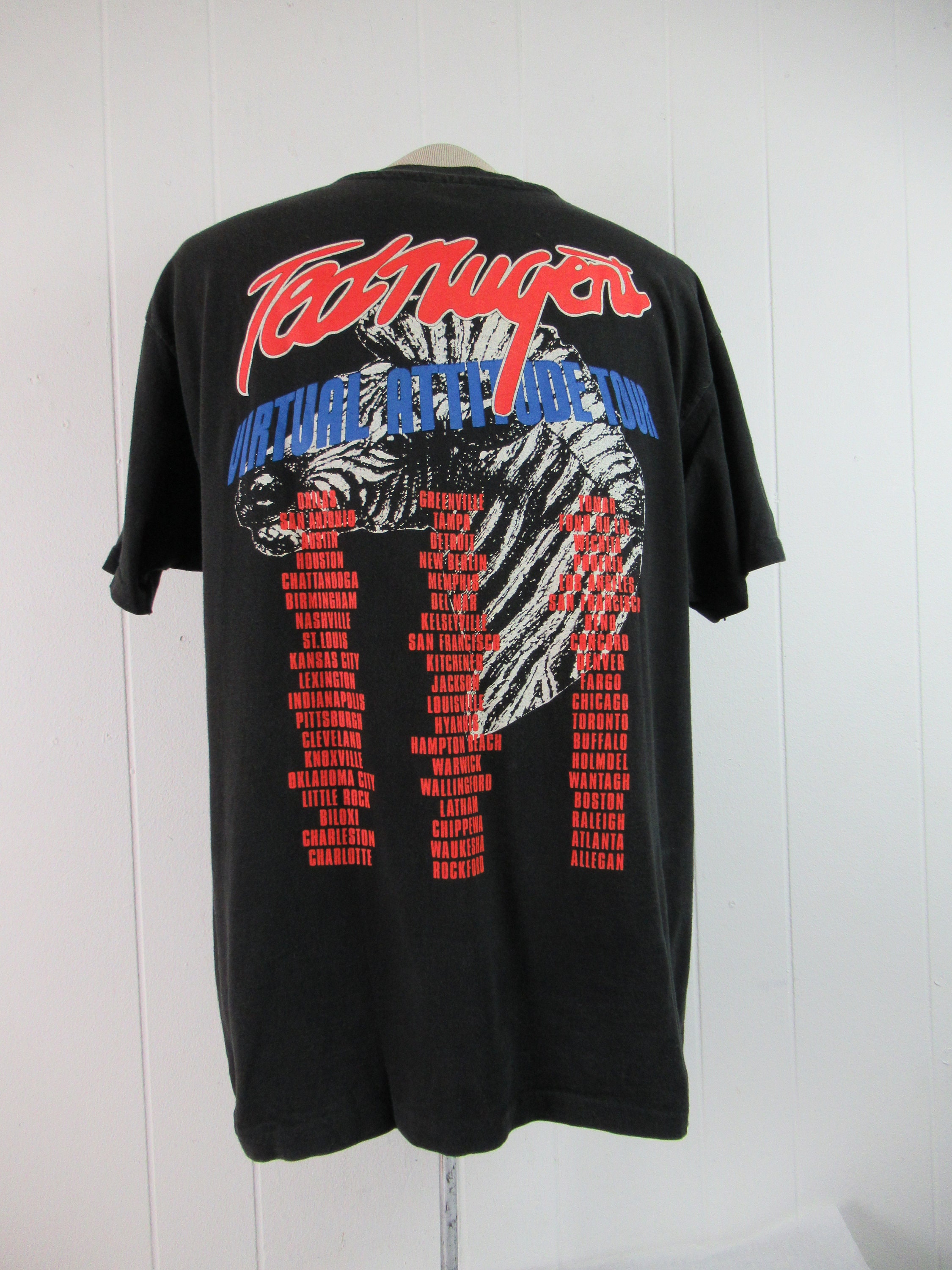 Vintage T Shirt Concert Tour T Shirt 1990s T Shirt Rock and Etsy