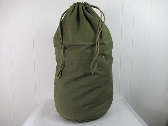 Vintage bag, 1940s bag, Army bag, duffel bag, HBT