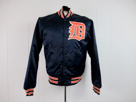 Vintage Jacket, Starter Jacket, 1980s Jacket, Detroit Tigers, Old English D, Baseball Jacket, Vintage Clothing, Size Small
