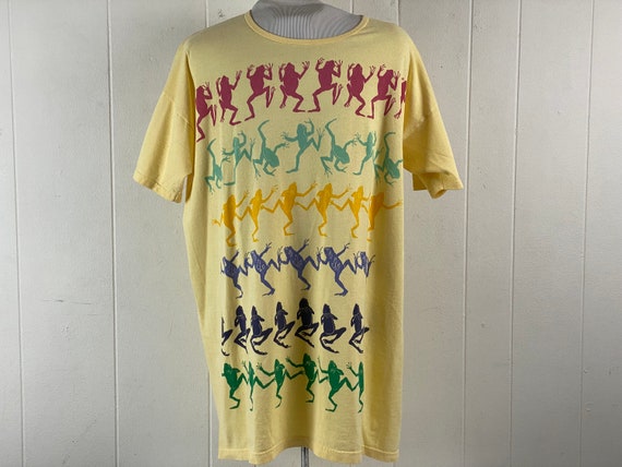 Vintage t shirt, size XL, Michigan Rag Co., frog … - image 1