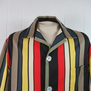 Vintage jacket, 1950s jacket, striped jacket, Hudson&#39;s jacket, vintage clothing, size medium