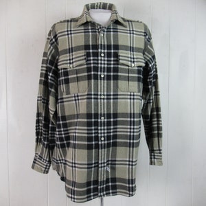 Vintage shirt, Polo Ralph Lauren shirt, cotton flannel shirt, plaid shirt, 1980s shirt, vintage flannel, vintage clothing, size large image 1