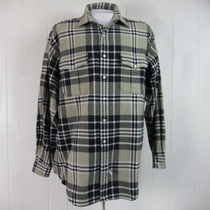 Vintage shirt, Polo Ralph Lauren shirt, cotton flannel shirt, plaid shirt, 1980s shirt, vintage flannel, vintage clothing, size large