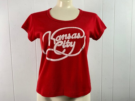 Vintage t shirt, 1970s t shirt, Kansas City t shi… - image 1