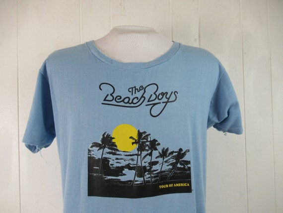 Vintage t shirt, Beach Boys t shirt, 1970s t shirt