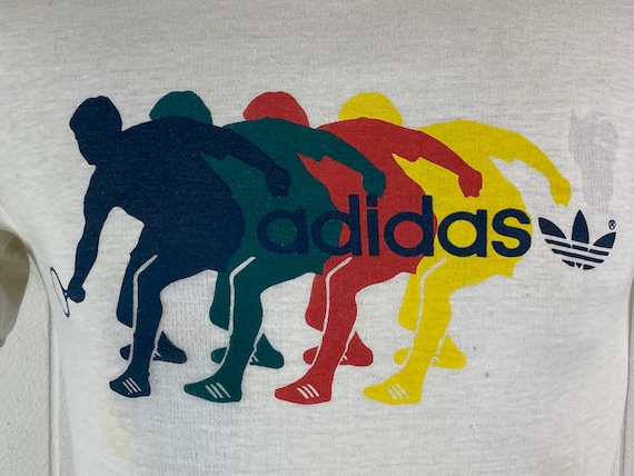 Vintage t-shirt, Adidas t shirt, 1980s Adidas t s… - image 3