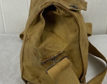 Vintage Bag, 1940s Bag, Shoulder Bag, WWII Bag, Messenger