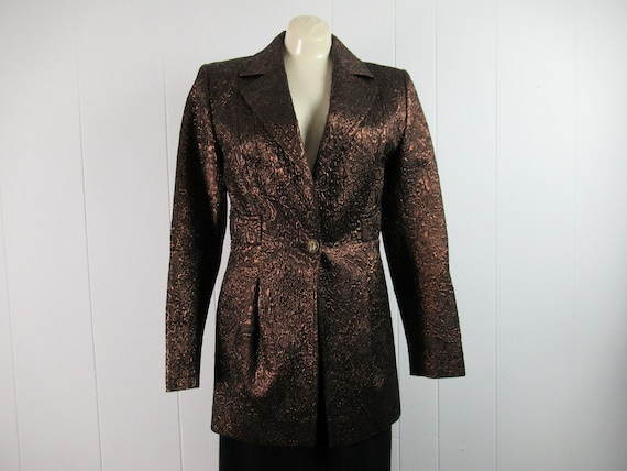 Christian Lacroix, Vintage jacket, Christian Lacroix jacket, metallic jacket, designer jacket, vintage clothing, size medium
