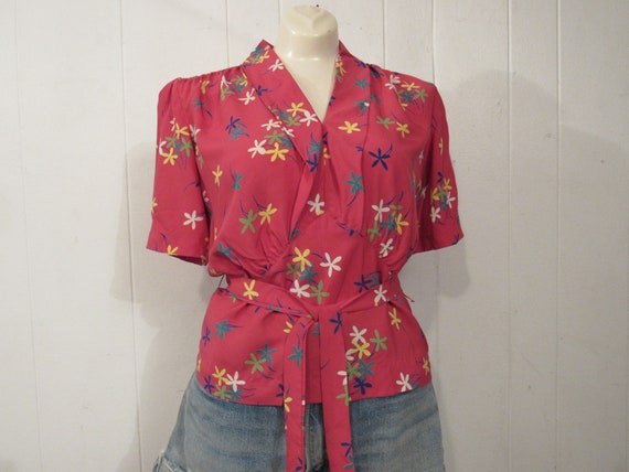 Vintage shirt, vintage blouse, 1930s shirt, 1930s