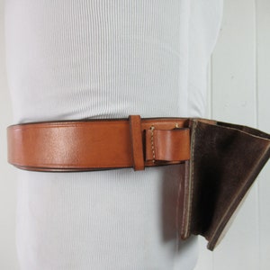 Vintage Abercrombie & Fitch, vintage leather, vintage belt, hunting belt, gun holder, ammo belt, vintage clothing, small, medium, large image 7