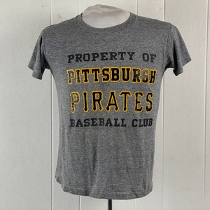Vintage t shirt, size small, 1980s t shirt, Property of Pittsburgh Pirates t shirt, Baseball t shirt, Pittsburgh t shirt, vintage clothing