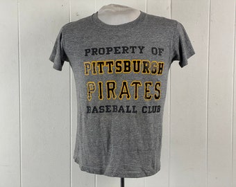 Vintage t shirt, size small, 1980s t shirt, Property of Pittsburgh Pirates t shirt, Baseball t shirt, Pittsburgh t shirt, vintage clothing