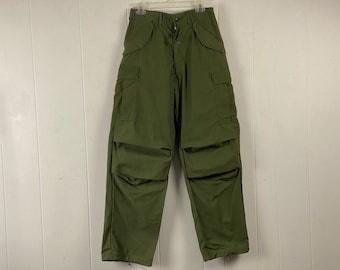 Vintage pants, 29" X 32", 1970s pants, military pants, cargo pants, U.S. Army pants, OG pants, military, vintage clothing