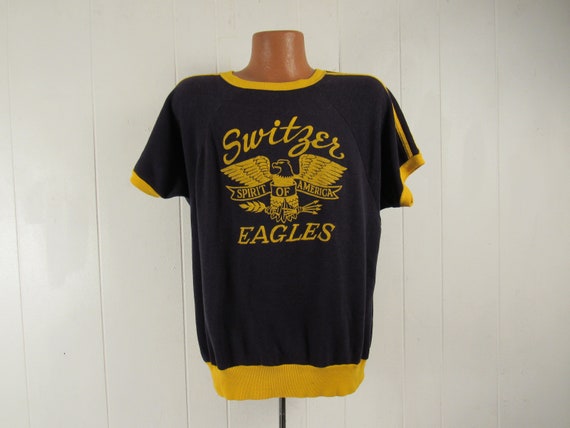 Vintage sweatshirt, 1960s sweatshirt, Switzer Eagl