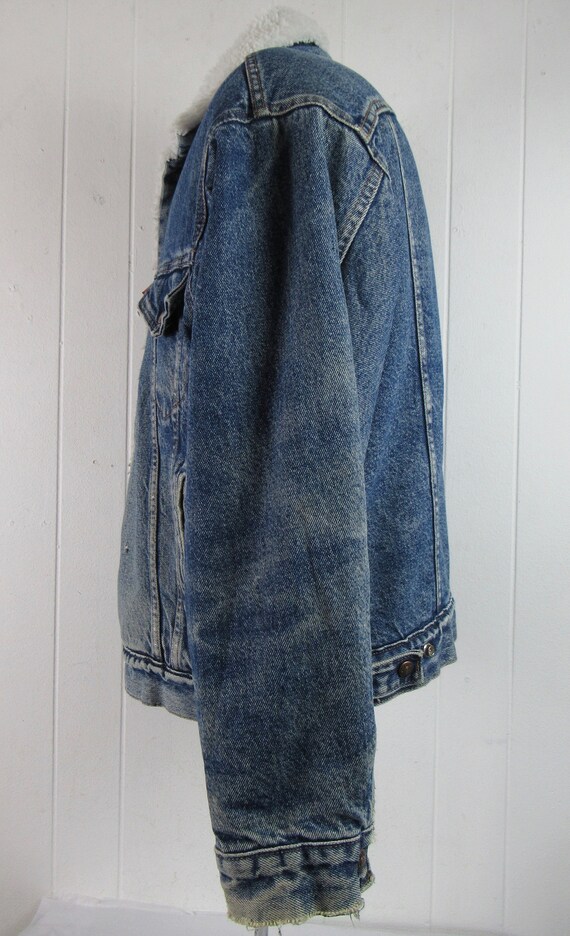 Vintage jacket, Levis jacket, denim coat, fleece … - image 4