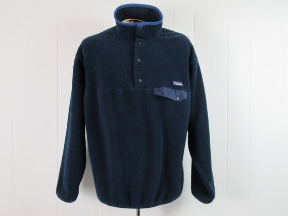 Vintage Patagonia, blue Patagonia, Patagonia fleec