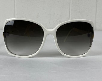 Vintage sunglasses, 1980s sunglasses, oversized sunglasses, white sunglasses, vintage eyewear, vintage sunnies