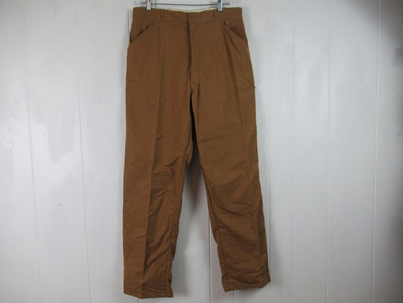 Vintage pants, 1960s pants, cotton pants, hunting