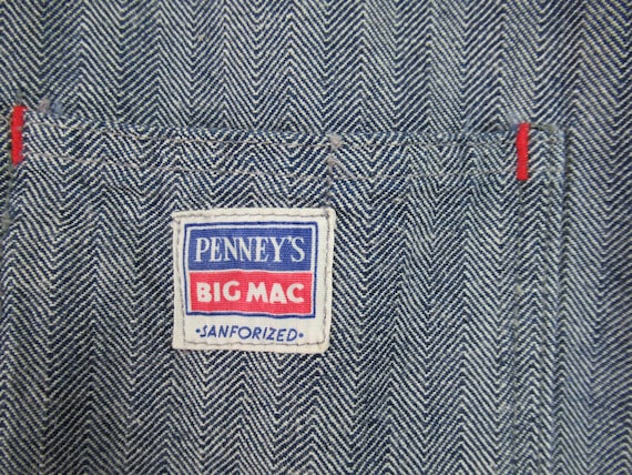 Vintage Coveralls, Big Mac, 1960s Coveralls, Workwear, HBT Denim
