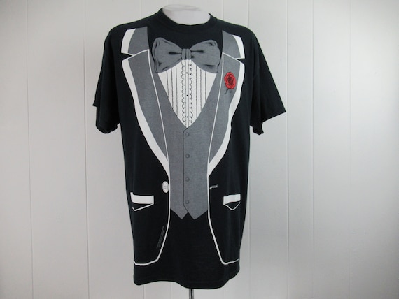 1980s tuxedo shirt discount