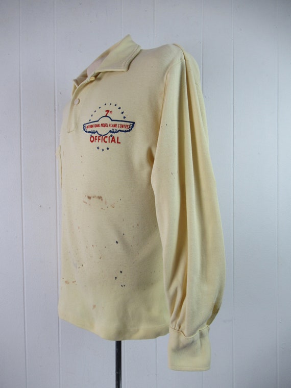 Vintage shirt, 1950s shirt, painter's shirt, Inte… - image 3