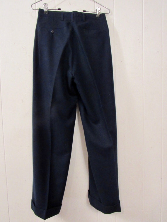 Vintage pants, 1940s pants, blue pants, Hollywood… - image 4