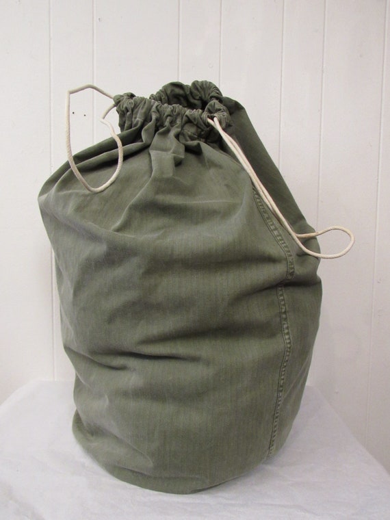 Vintage bag, vintage knapsack, HBT duffel bag, 194