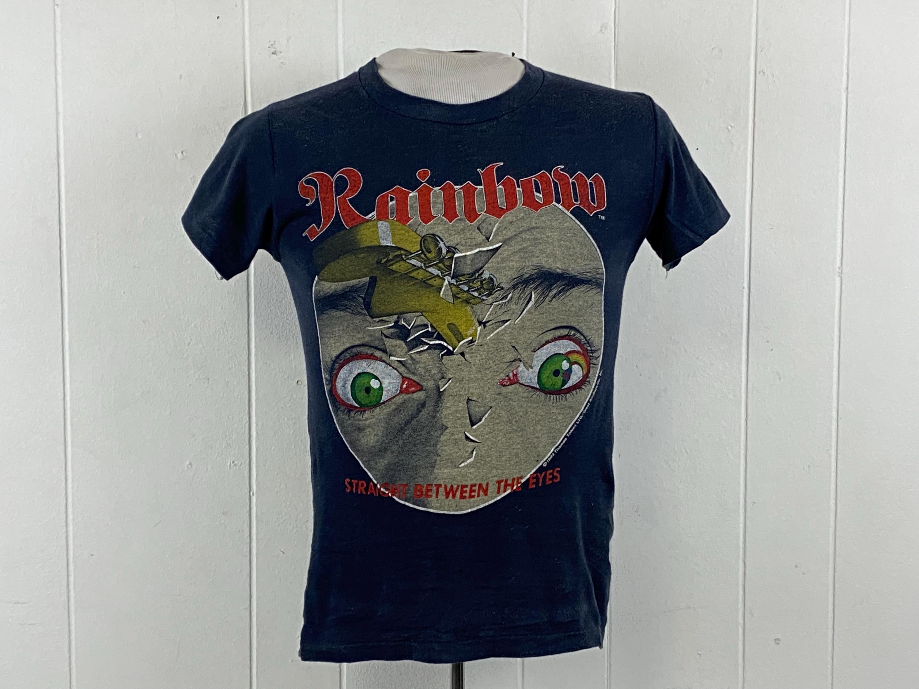 Vintage Rainbow Band Tshirt - Etsy