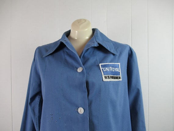 Vintage Jacket, Women's Work Jacket, 1950s Shop Coat, Uniroyal