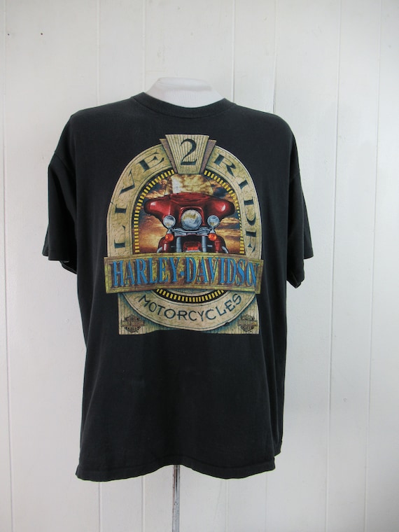 Vintage t shirt, Harley Davidson t shirt, motorcyc