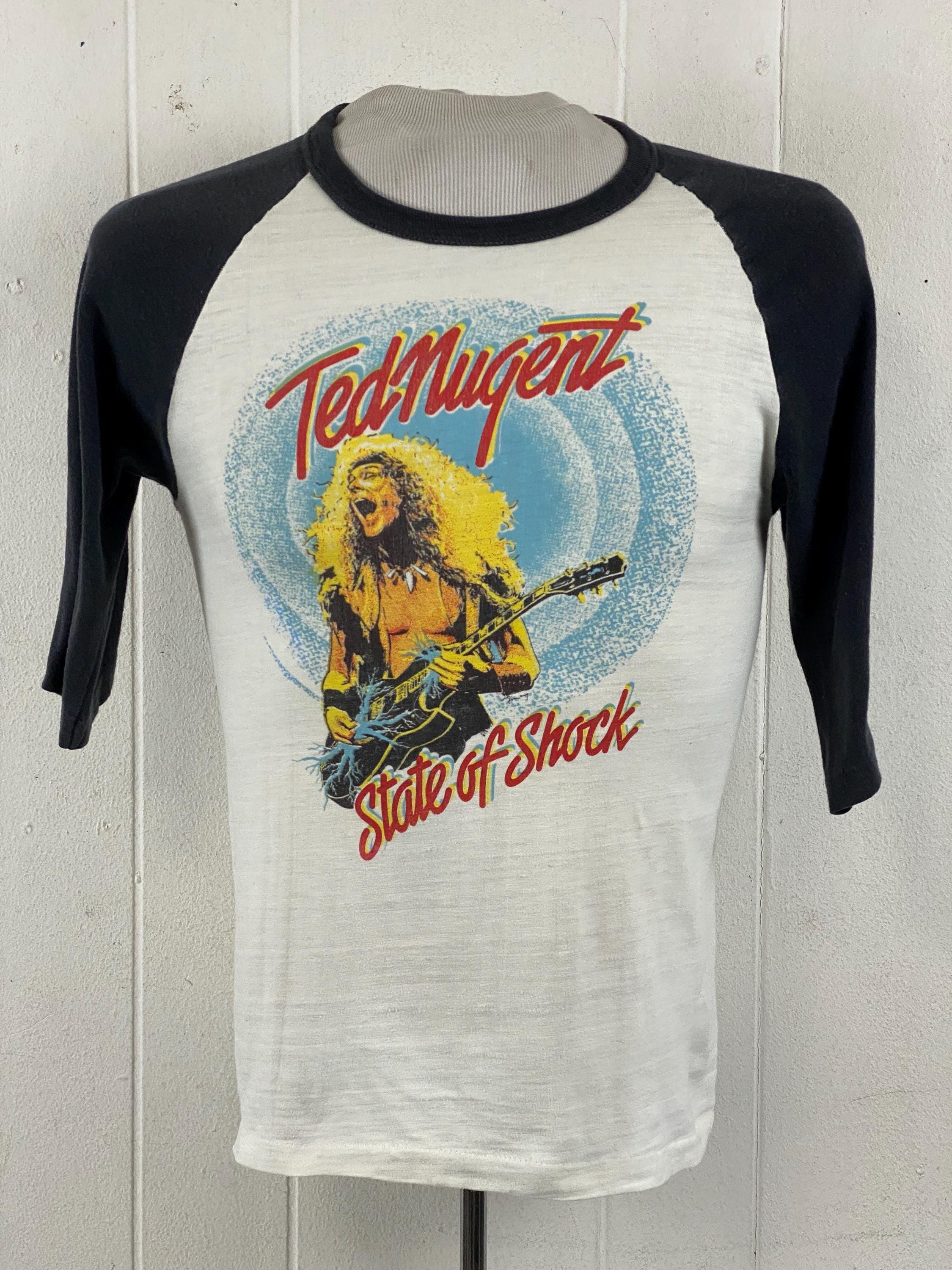 Ted Nugent T-shirt, Size Small, Vintage Concert Tour T Shirt