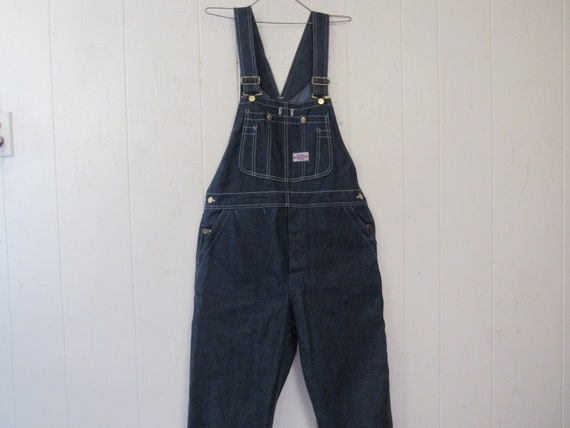 Vintage overalls, denim overalls, 1960s overalls,