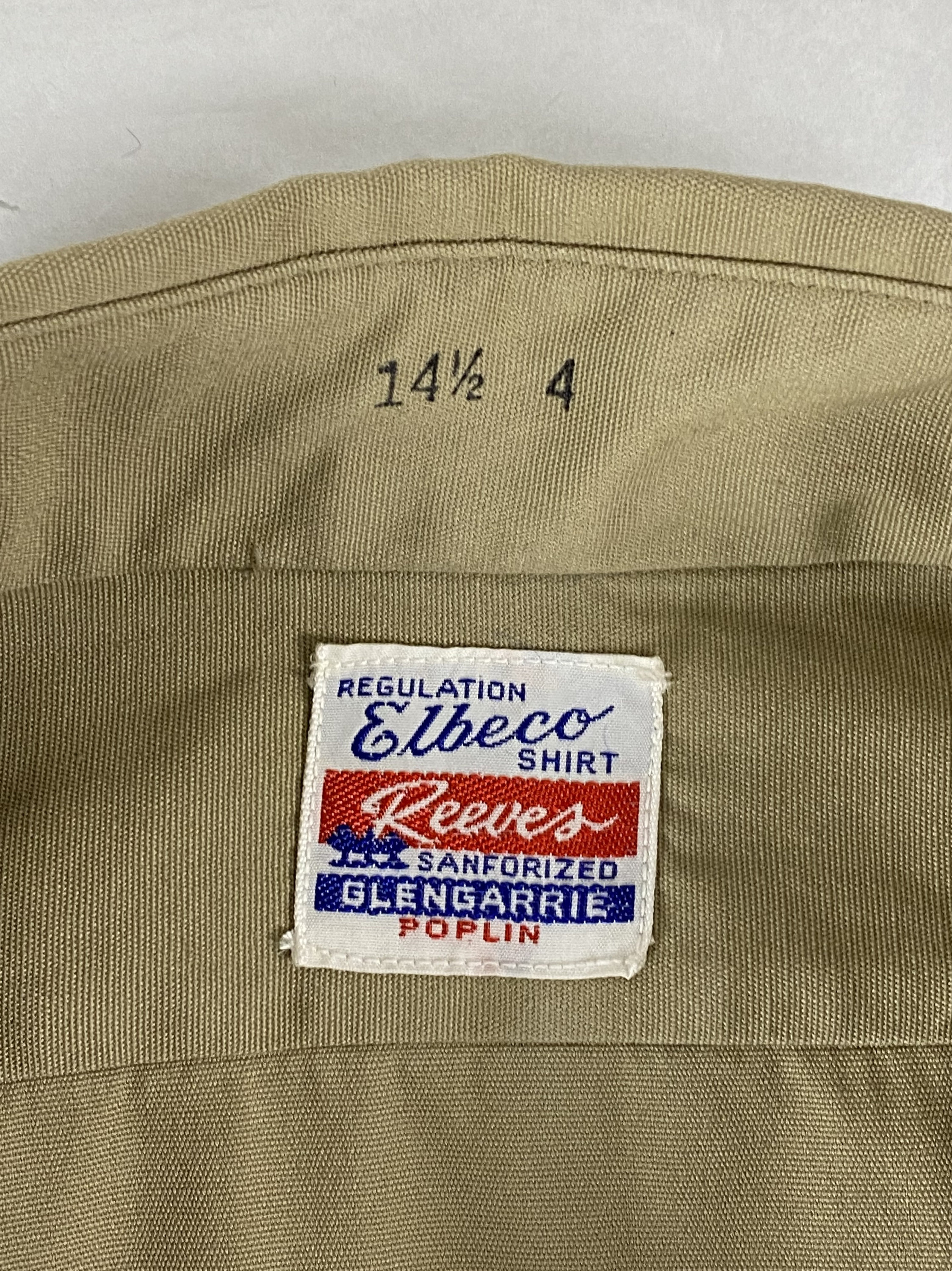 Vintage Shirt, Size Medium, 1940s Shirt, Elbeco Shirt, Work Shirt